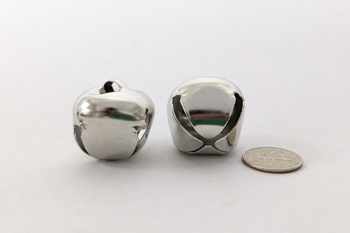 Silver One Inch Jingle Bells